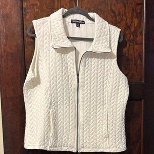 Onque Casuals White Quilted Vest